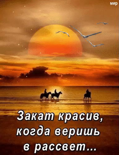 мир 5 Закат красив когда веришь в рассвет