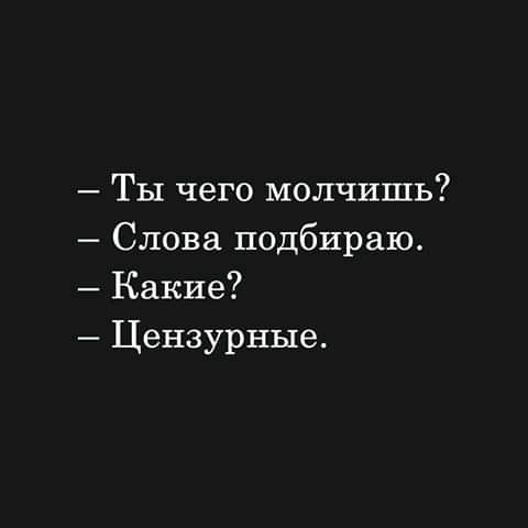 Ты чего молчишь Слова подбираю Какие Цензурные