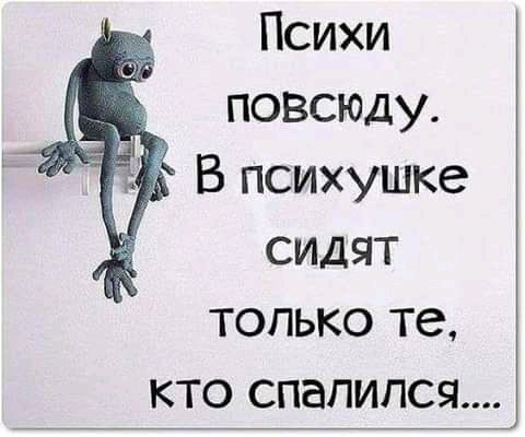 Психи повсюду В психушке сидят только те кто спалился