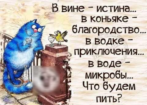 В вине ИСТИНЭ В КОНЬЯКС благородство в водке в воде микробы Что будем пить