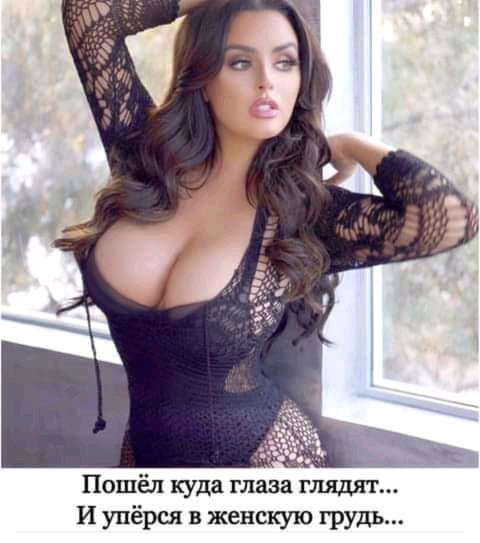 Пошёл куда глаза глядят И упёрся в женскую грудь
