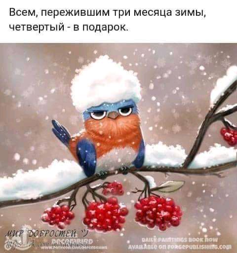 ВСЕМ ПЕРЕЖИВШИМ ТРИ месяца ЗИМЫ четвертый в подарок Г я им