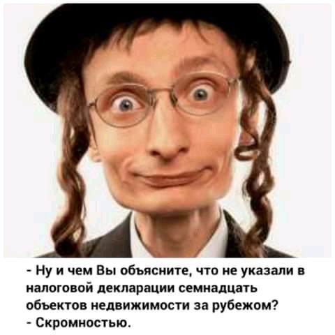 Ну и чем Вы обьясните что не указали в налоговой декларации семнадцать объектов недвижимости за рубежом Скромиостью