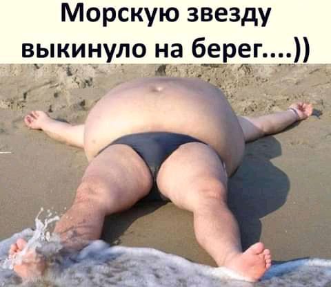 Морскую звезду _ выкинуло наберег