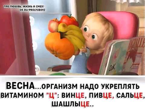 щим и сит ВЕСНАОРГАНИЗМ НАДО укреплять витАмином ц винцв пивцн сдльце шдшлыцв