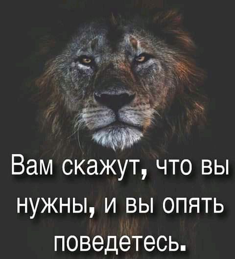 Вам скажут что вы нужны и вы опять поведетесь