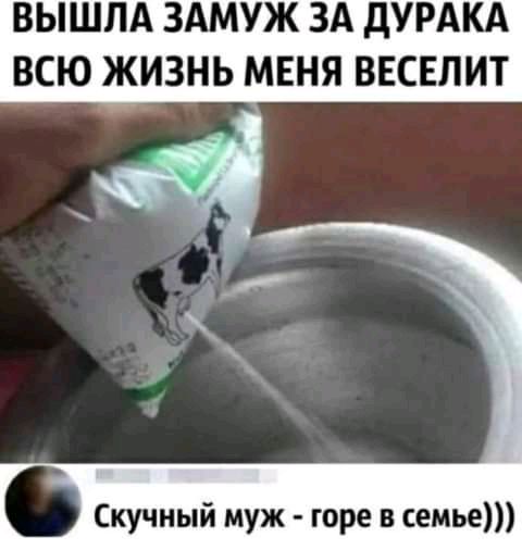ВЫШЛА ЗАМУЖ ЗА ДУРАКА ВСЮ ЖИЗНЬ МЕНЯ ВЕСЕЛИТ
