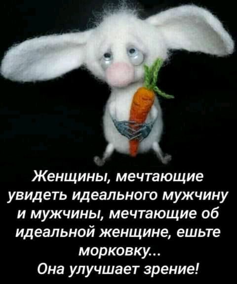 Женщины мечтающие увидеть идеального мужчину и мужчины мечтающие об идеальной женщине ешьте морковку Она улучшает зрение