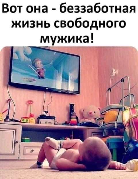 Вот она беззаботная жизнь свободного мужика