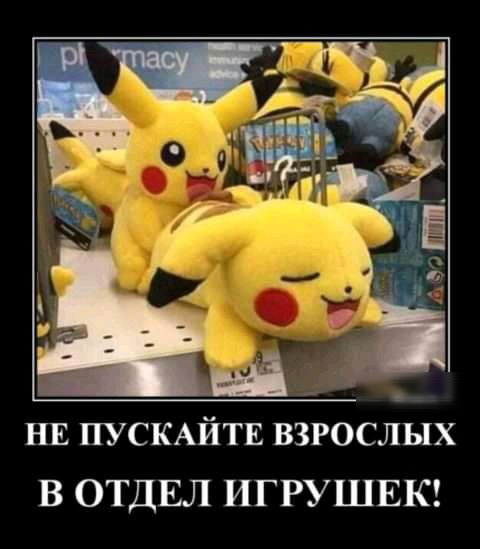 НЕ ПУСКАЙТЕ взрослых В ОТДЕЛ ИГРУШЕК