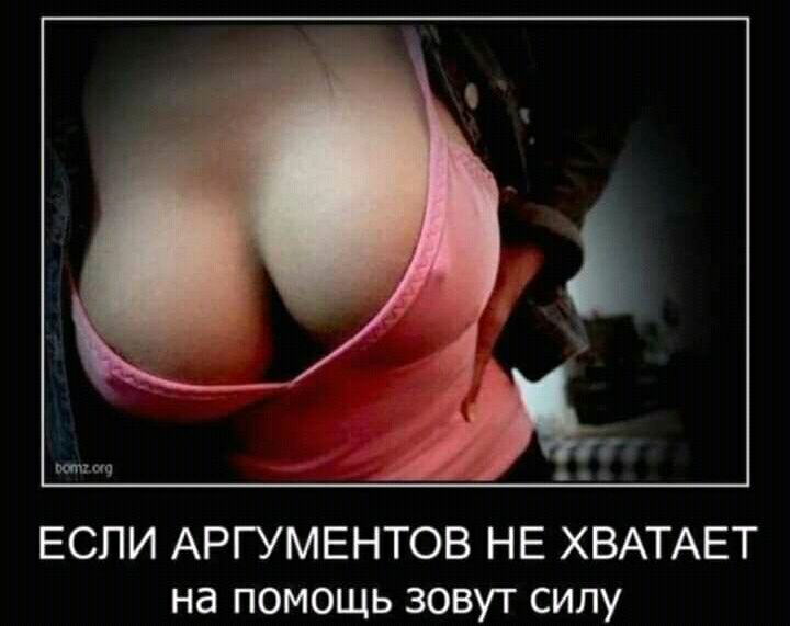 ЕСЛИ АРГУМЕНТОВ НЕ ХВАТАЕТ на помощь зовут силу