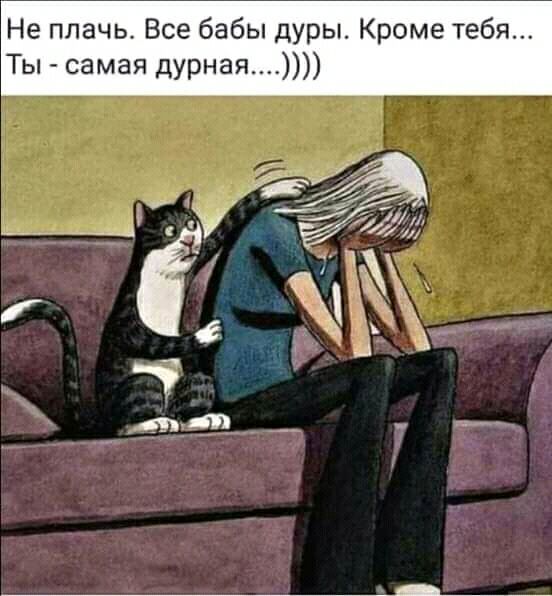 Не плачь Все бабы дуры Кроме тебя Ты самая дурная
