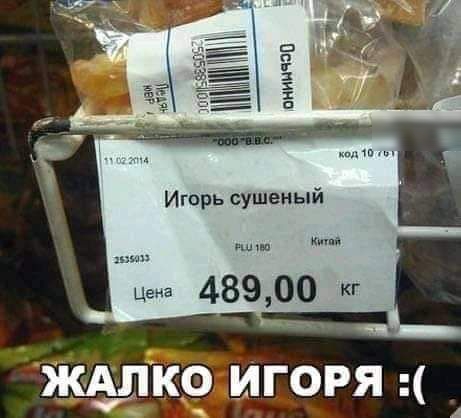 Игорь сушеный Цена 48900 кг щкр игоря