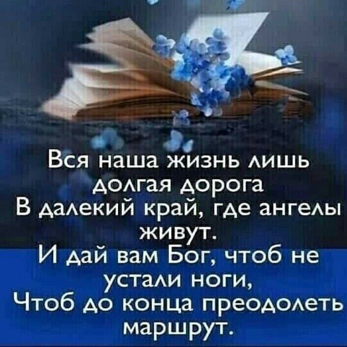 3 Вся наша жизнь АИШЬ АОАГаЯ дорога В АаАекий край где ангеАы живут И дай вам Бог чтоб не устам ноги Чтоб до конца преоАОАеть маршрут
