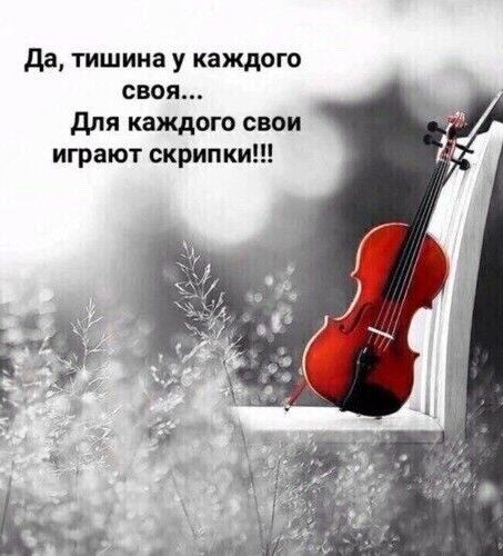 да тишина у каждою своя для каждого свои играют скрипки