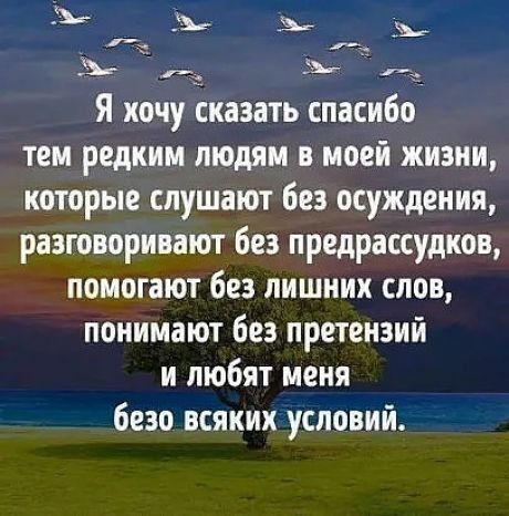 ЗЬРЧ _ Баг Я хочу сказать спасибо тем редким людям в моей жизни которые слушают без осуждения разговаривают без предрассудков помогают без лишних слов понимают без претензий и любят меня безо всяких условии