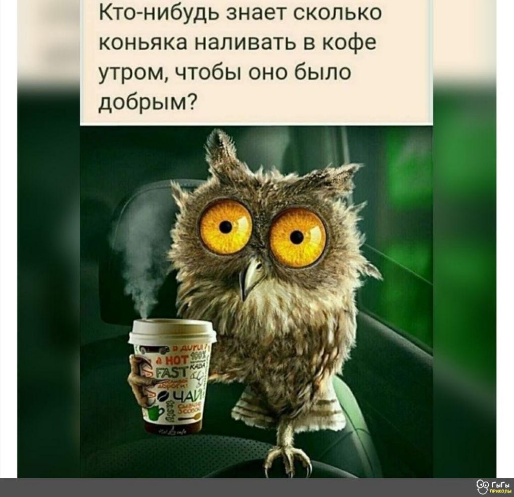 Ктонибудь знает сколько коньяка наливать в кофе утром чтобы оно было добрым