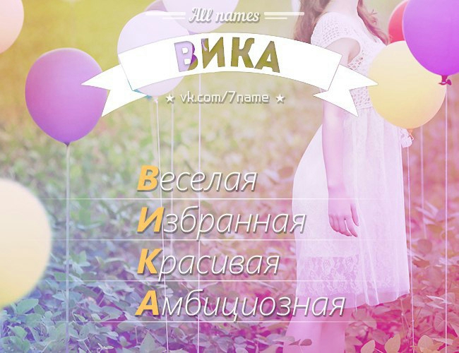 Вика какое имя