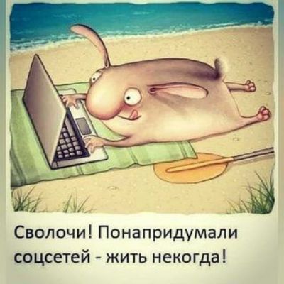 Сволочи Понапридумали соцсетей жить некогда