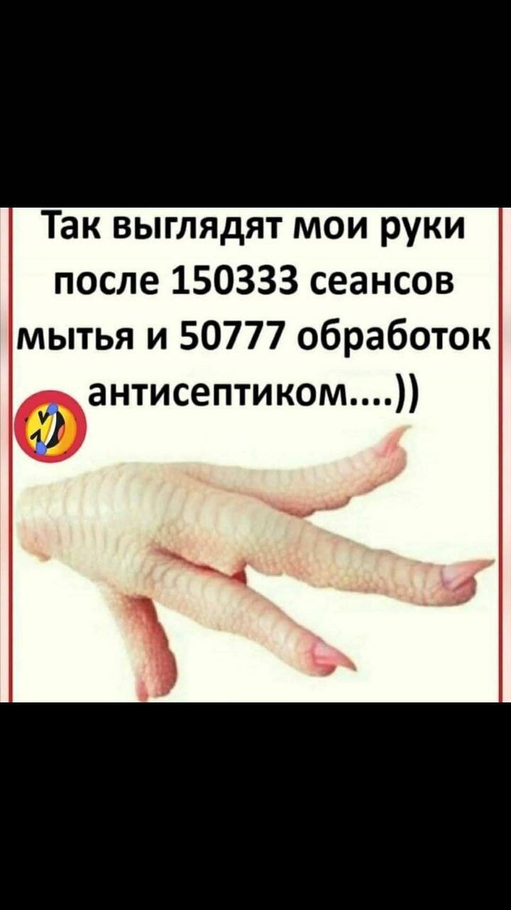 Так выглядят мои руки после 150333 сеансов мытья и 50777 обработок антисептиком