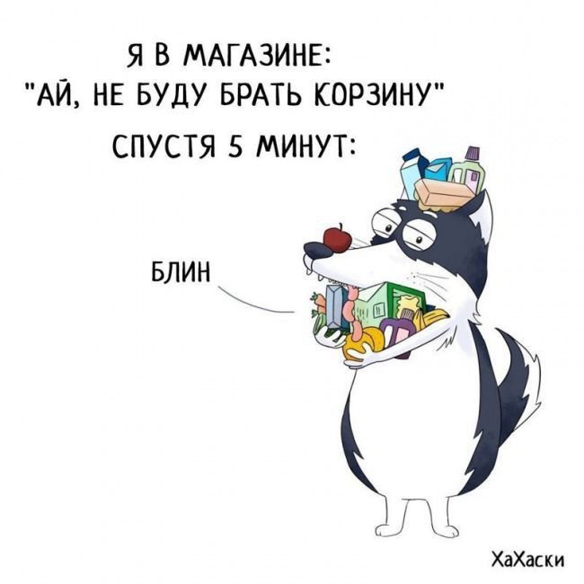 Я В МАГАЗИНЕ АЙ НЕ БУДУ БРАТЬ КОРЗИНУ СПУСТЯ 5 МИНУТ ХдХаски