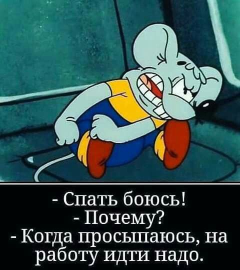 Спать боюсь Почему Когда просьшаюсь на работу ИДТИ надо