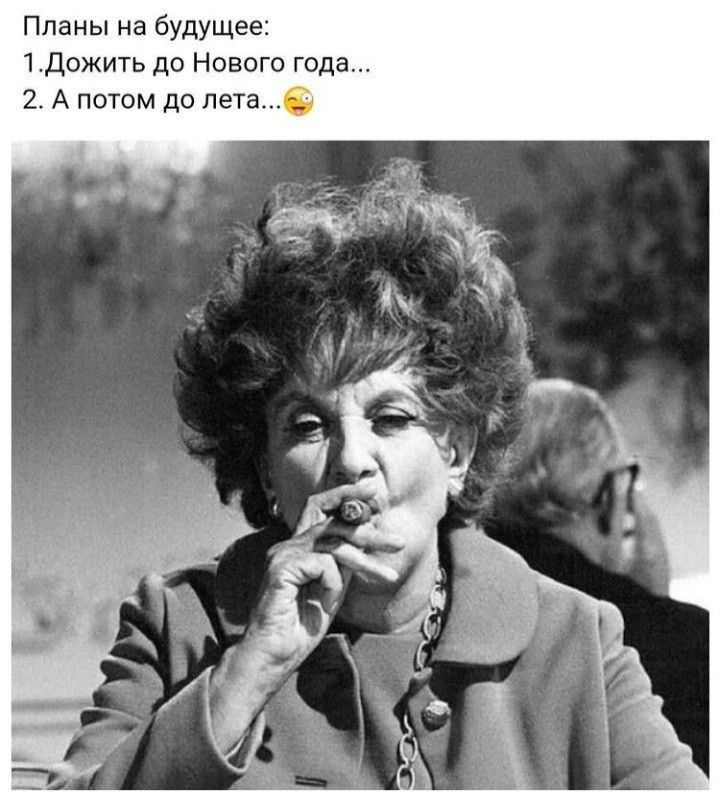 Планы на будущее 1Дожить до Нового года 2 А потом до летаФ