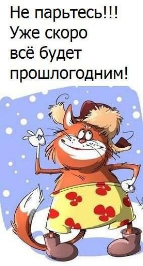 Не парьтесь Уже скоро всё будет прошлогодним