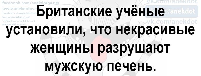 Британские учёные установили что некрасивые женщины разрушают мужскую печень