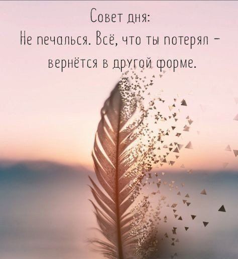 Совет дня Не печалься Всё что ты потерял вернётся в д Иформе