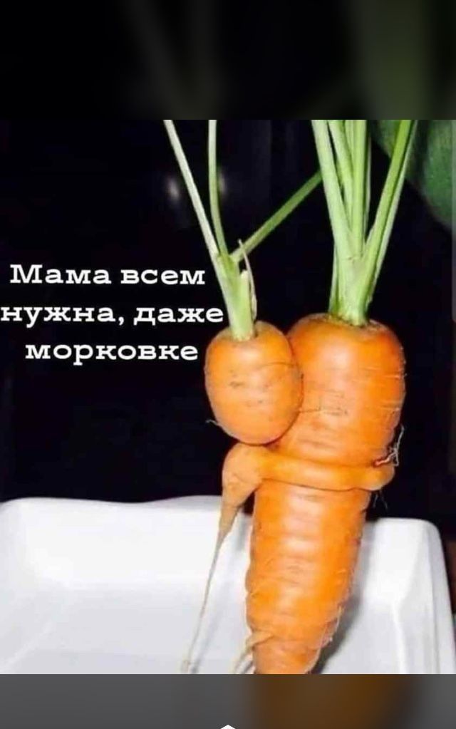 Мама всем нужна даже морковка