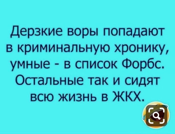 Дерзкие воры попадают в криминальную хронику умные в список Форбс Осгальные так и сидят всю жизнь в ЖКХ