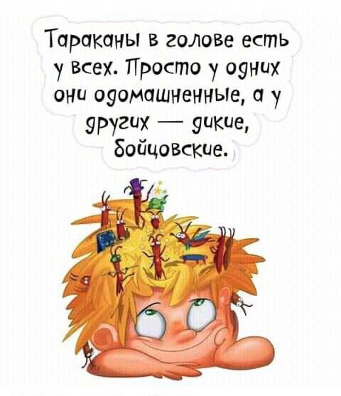 Тараканы в головв есть Всех Просто у оуних они оуамашненньпе а ЯР _ БойцовсКие
