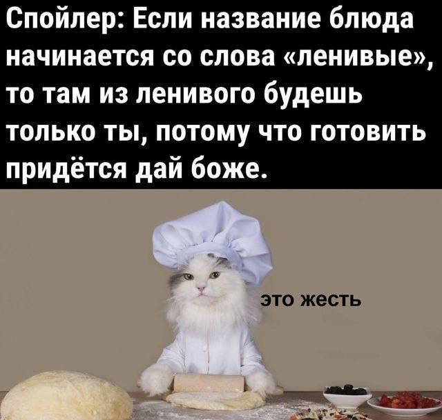 Спойлер: Если название блюда начинается со слова «ленивые», то там из ленивого будешь только ты, потому что готовить придётся дай боже. это жесть