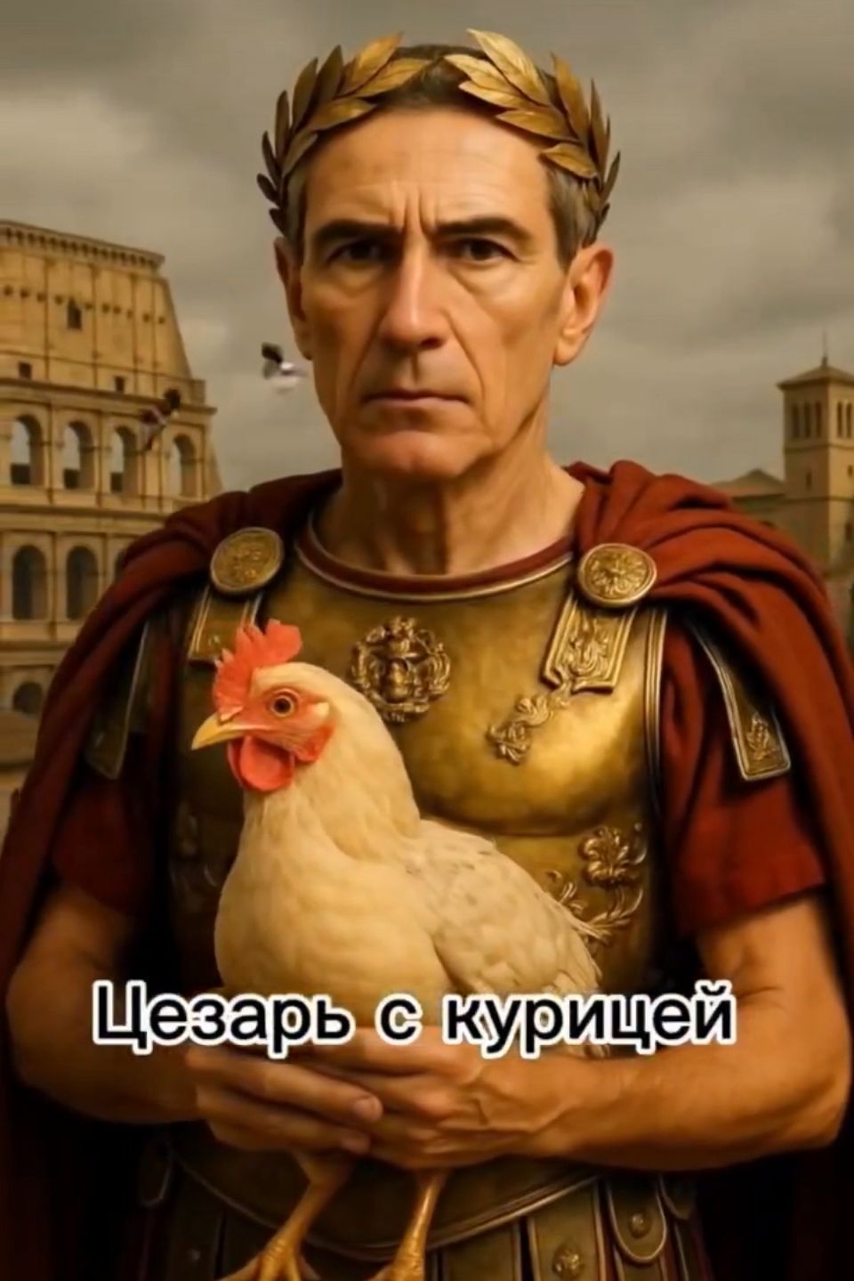 Цезарь с курицей
