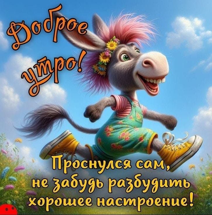 Доброе утро! Проснулся сам, не забудь разбудить хорошее настроение!