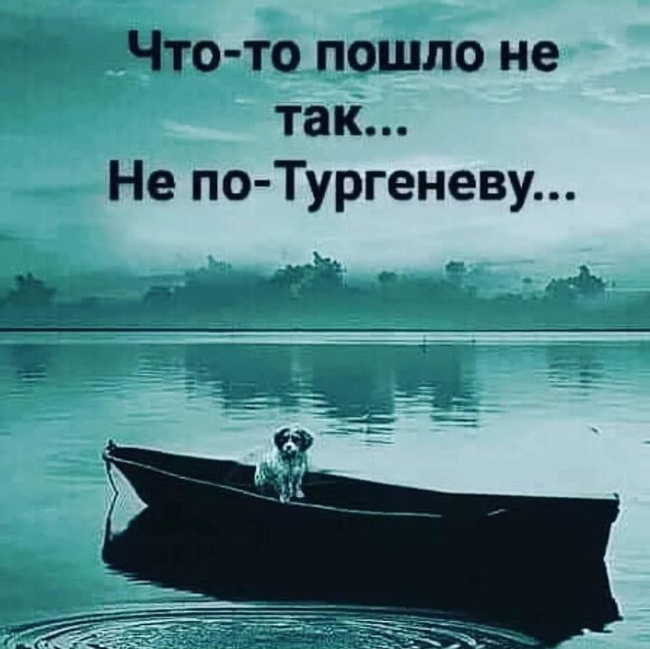 Что то пошло не так Не по Тургеневу