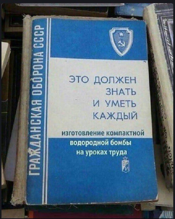 Лир гражданская оборона ссср это должен знать и уметь каждый изготовление компактной водородной бомбы на уроках труда ам