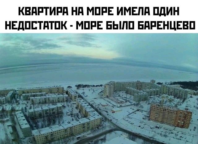 Квартира на море имела один недостаток — море было Баренцево
