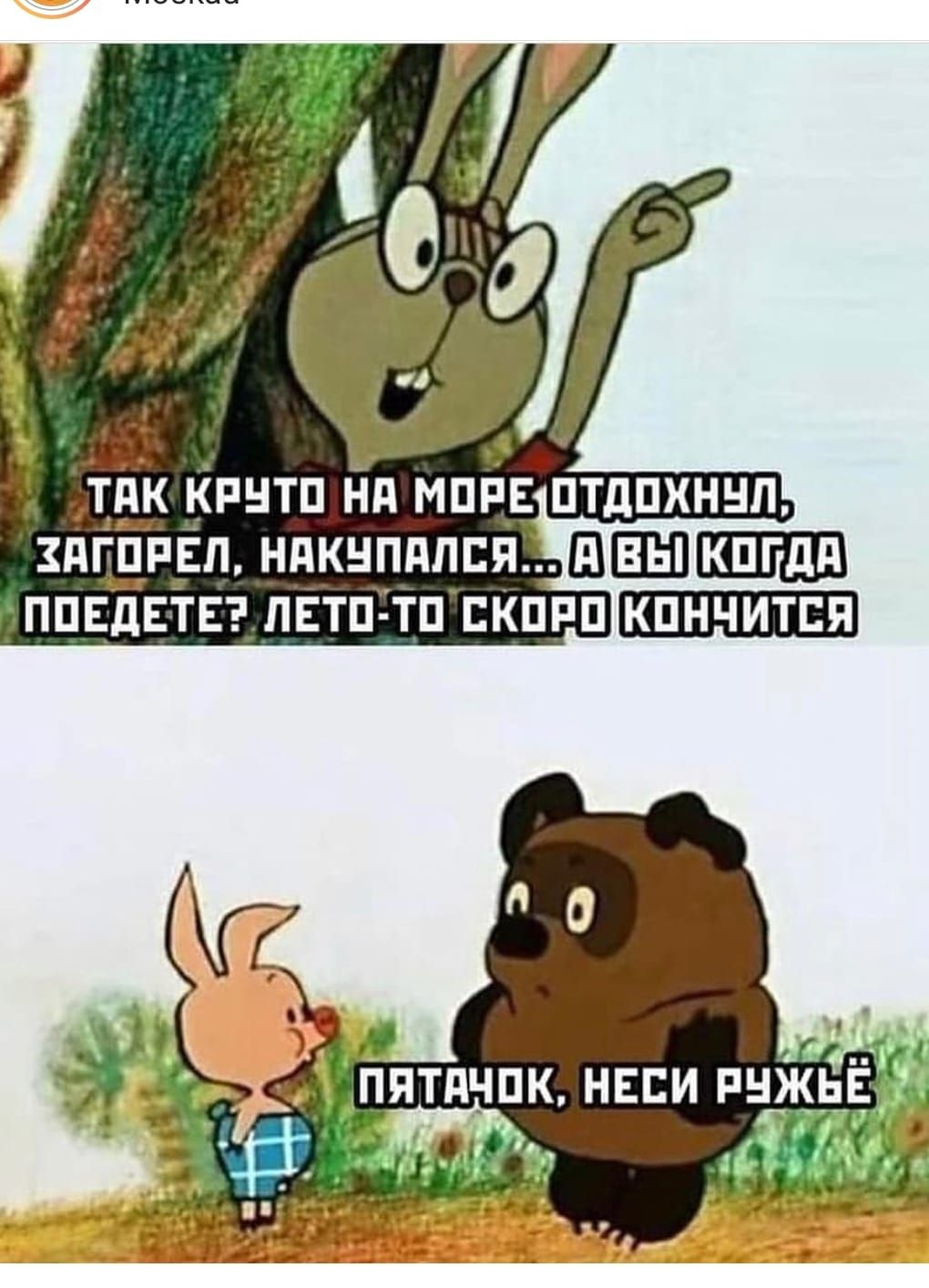пятачок, неси руж к