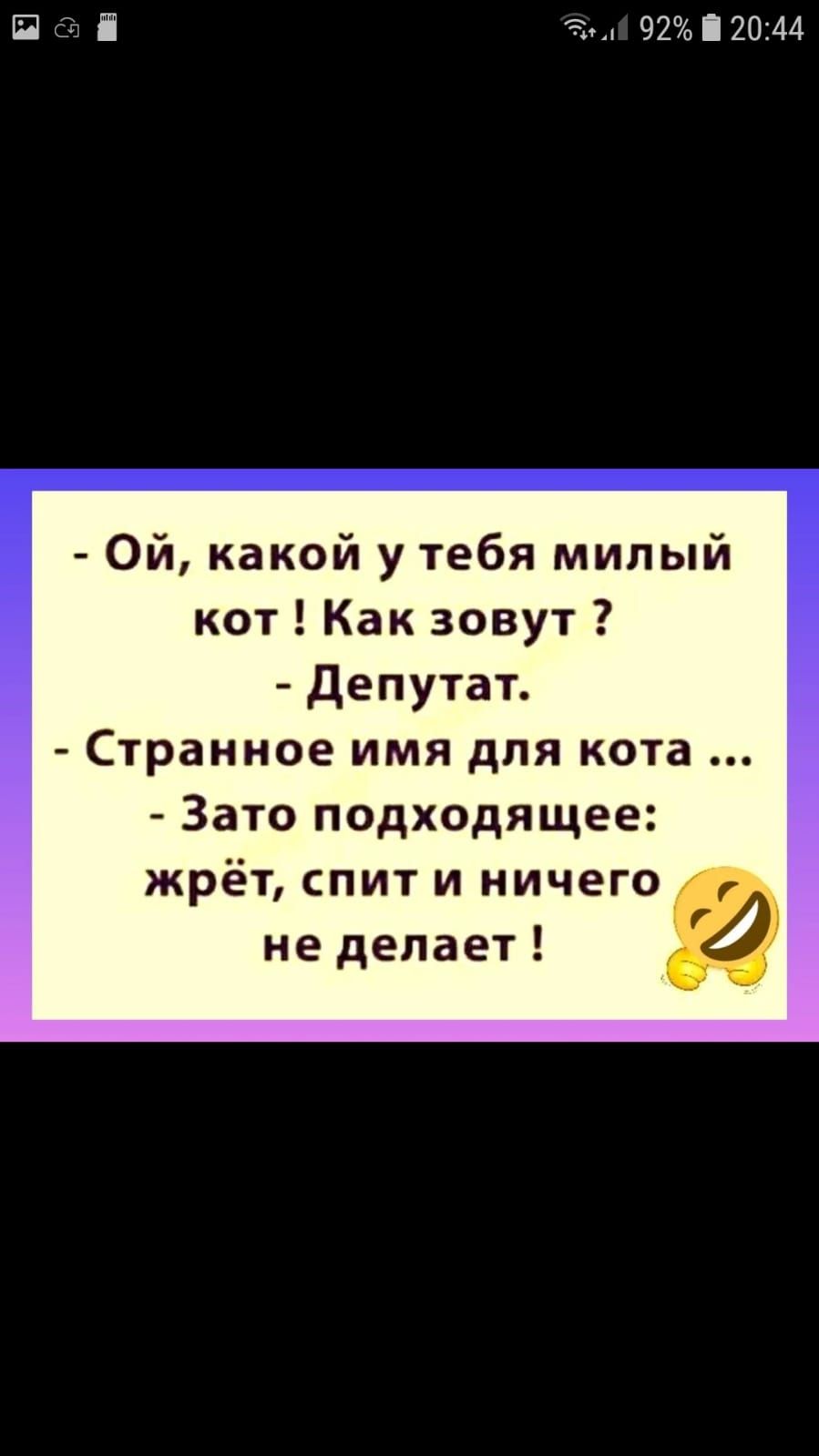 Щ Е Ё 922044 Ой какой у тебя милый кот Как зовут депутат Странное имя для кота Зато подходящее жрёт спит и ничего не делает