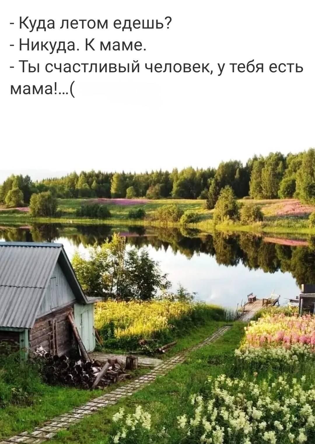 7 Куда летом едешь Никуда К маме Ты счастливый человек у тебя есть мама