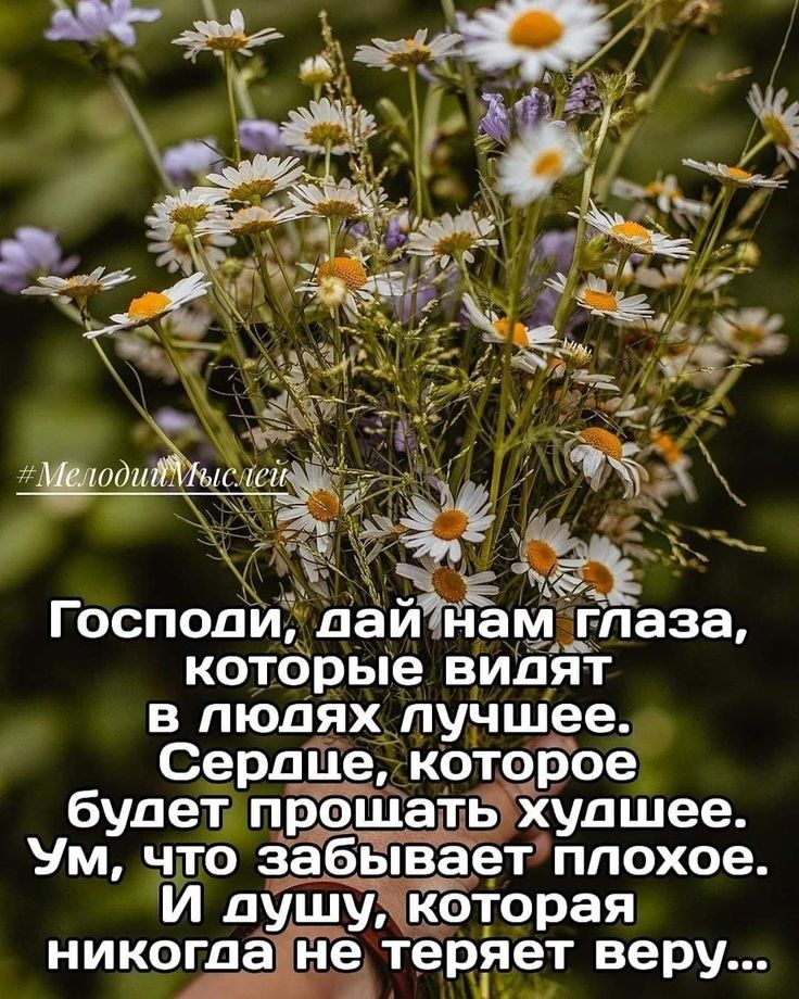 Господи дай анм г_паза которые видя г в людях пучшее Сердце которое будет прощать Худшее Ум что заб веет ппохое И душу которая никогда не теряет веру