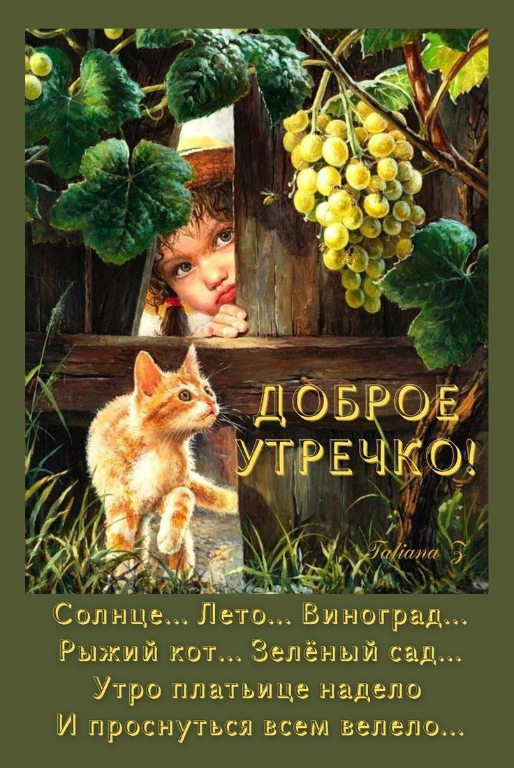 у юч дЛали д __ АНС__ С1це Пете Виютрад Рыжий кот Зелёный сад Утро платыщэ наделив И пршиутъса всил велел