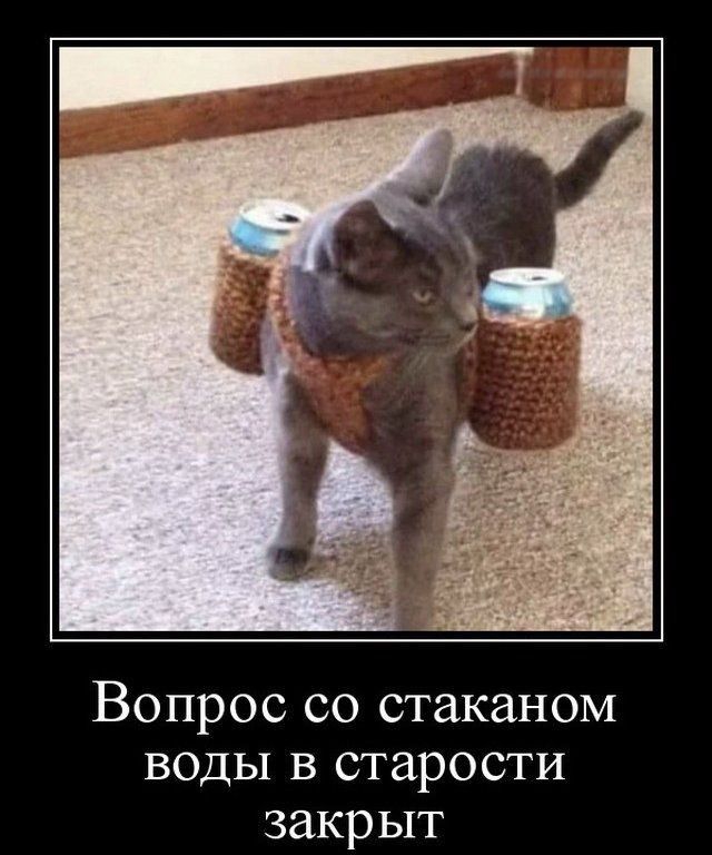 Вопрос со стаканом воды в старости закрыт