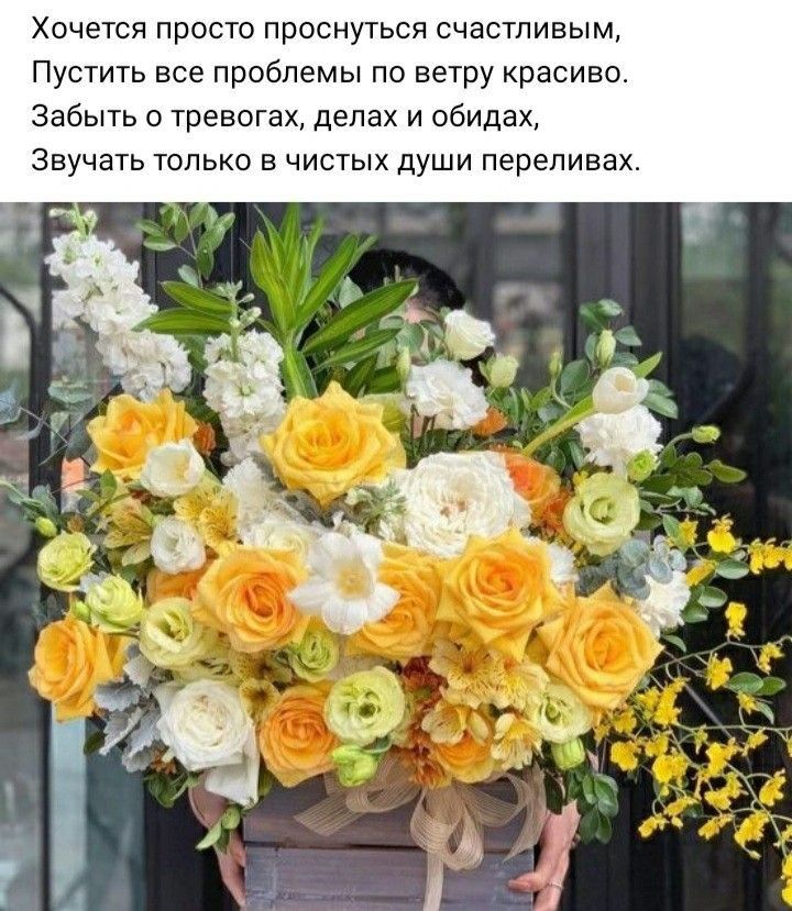 Хочется просто проснуться счастливым Пустить все проблемы по ветру красиво Забыть о тревогах делах и обидах Звучать только в чистых души перепивах