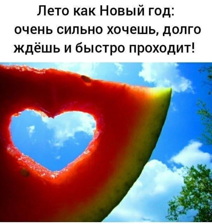 Лето как Новый год очень сильно хочешь долго ждёшь и быстро проходит