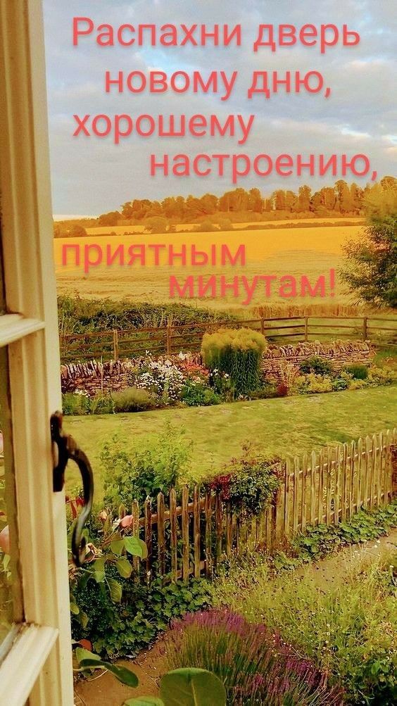 Распахни дверь НОВОМУ ДНЮ хорошему настроению