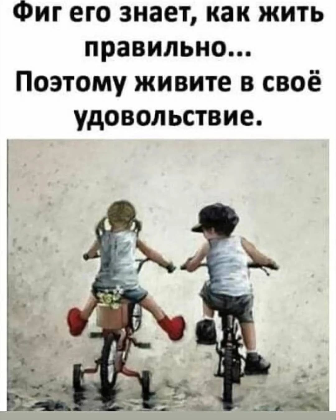 Фиг его знает как жить правильно Поэтому живите в своё удовольствие