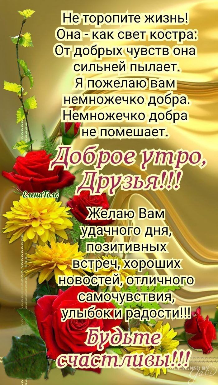Не торопите жизнь __ с_ильней пылает д1 Я пожелаю вам немножечко добра